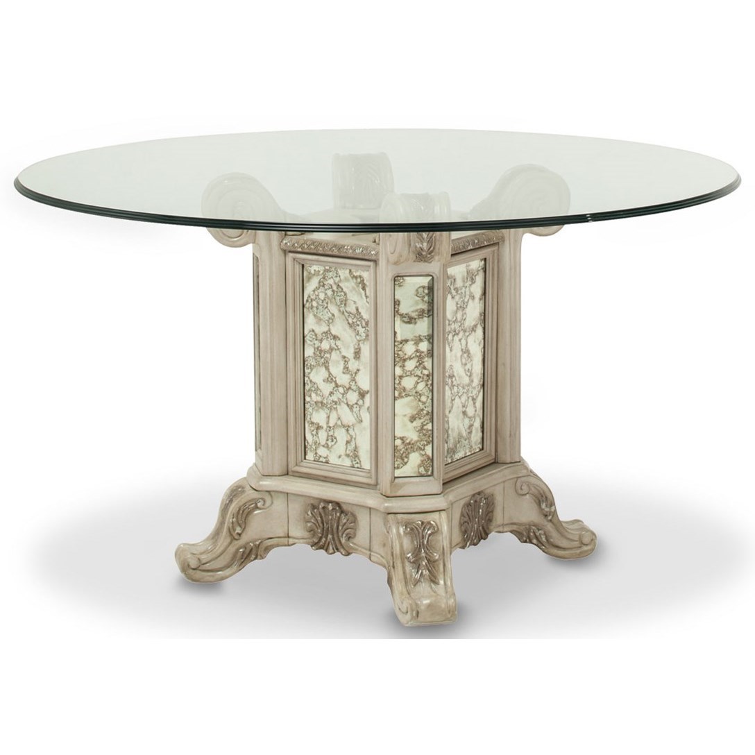 Michael amini best sale round dining table